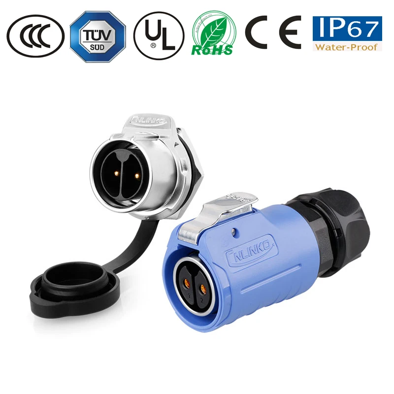 Водонепроницаемый 2 контактный разъем панель powercon IP67 Розетка 2/3/4/5/7/9/12 pin 400V/500V