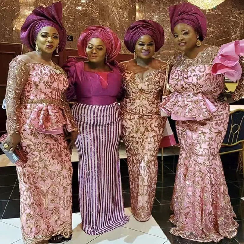 Дизайнерская вышитая сетчатая кружевная ткань с блестками для женщин вечернее