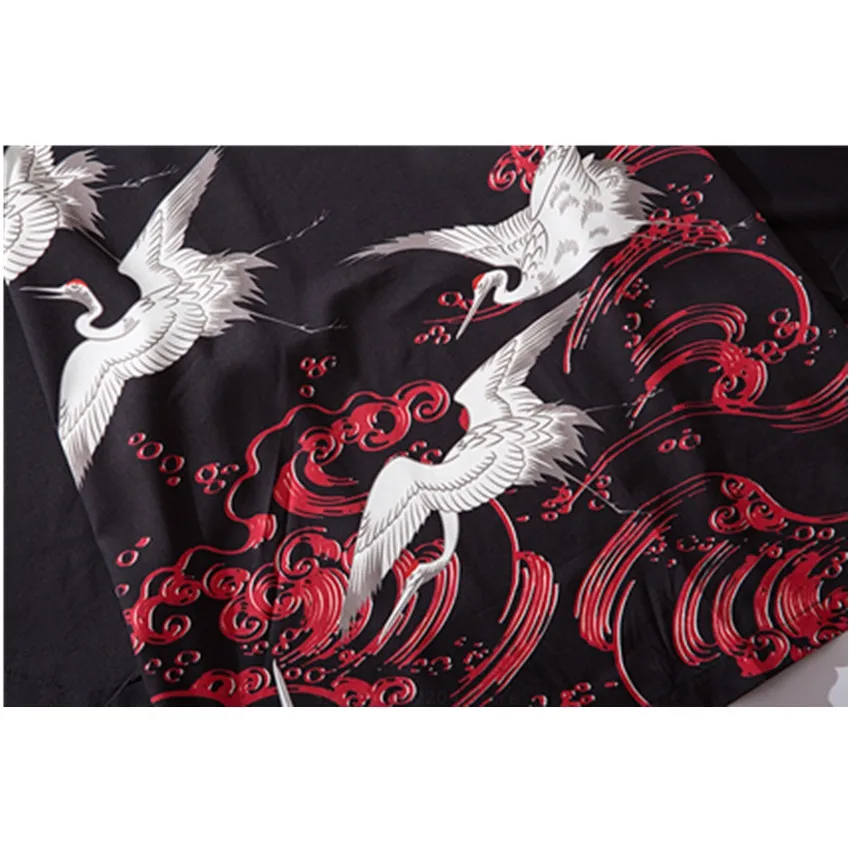 

Japanese Traditional Kimono Cardigan Men Harajuku Streetwear Samurai Costume Yukata Male Haori Obi Kimonos Woman 2020 Summer