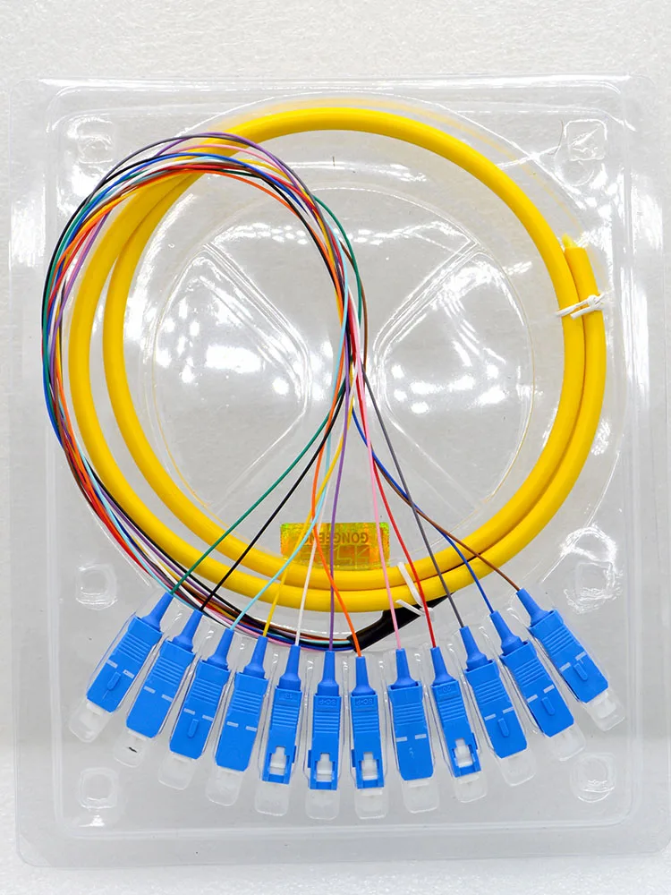 10 шт. Новинка 12-жильный волоконный косичка SC Квадратная Головка