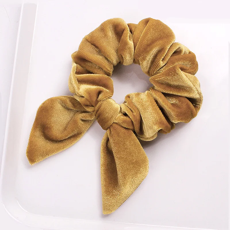 

Gril Velvet Scrunchie Elastic Hair Band Bow Hair Rope For Women Girl Hair Ties Sweet Hair Band Soft Ponytail Hair Accessories