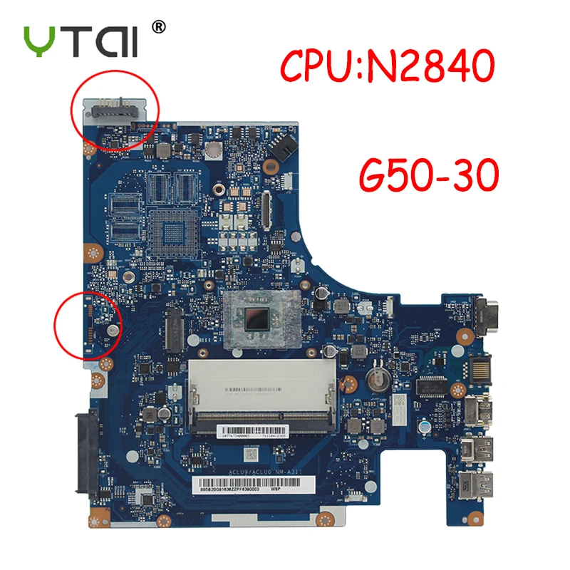 ACLU9/ACLU0 NM-A311 для lenovo G50-30 материнская плата g50 30 материнская плата для ноутбука DDR3 cpu: N2840 протестирована в целости и сохранности