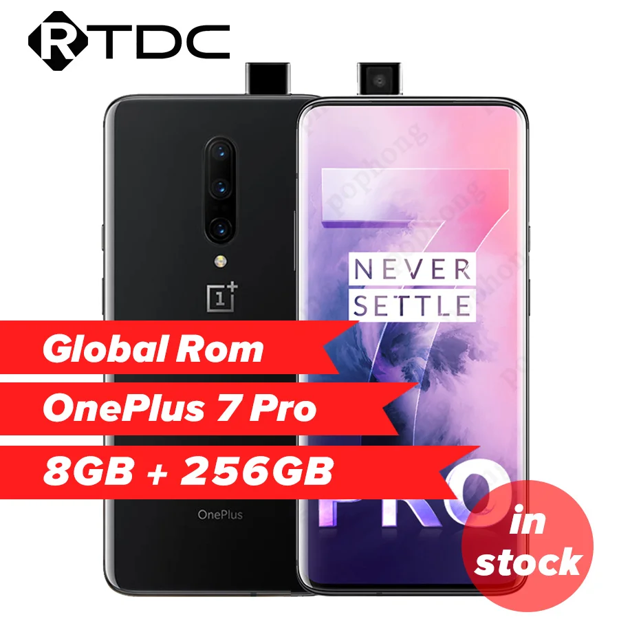Смартфон Oneplus 7 Pro глобальная прошивка экран 6 67 дюйма 4000 мАч на базе Android 9 Snapdragon 855 8