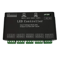 12 channel dmx decoder 60a dmx512 led controller pwm dimmer driver for rgb led strip and module light dc12v 24v