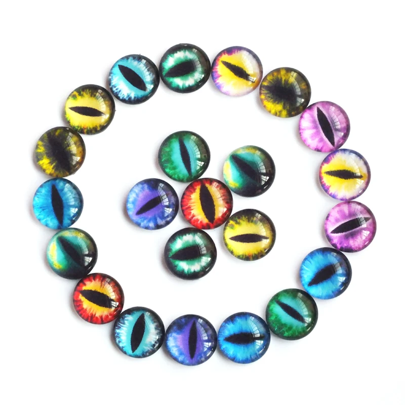 Кукольные глаза Дракона 6/8/10/12/14/16/18/20/22/25 мм смешанные кукольные Круглые
