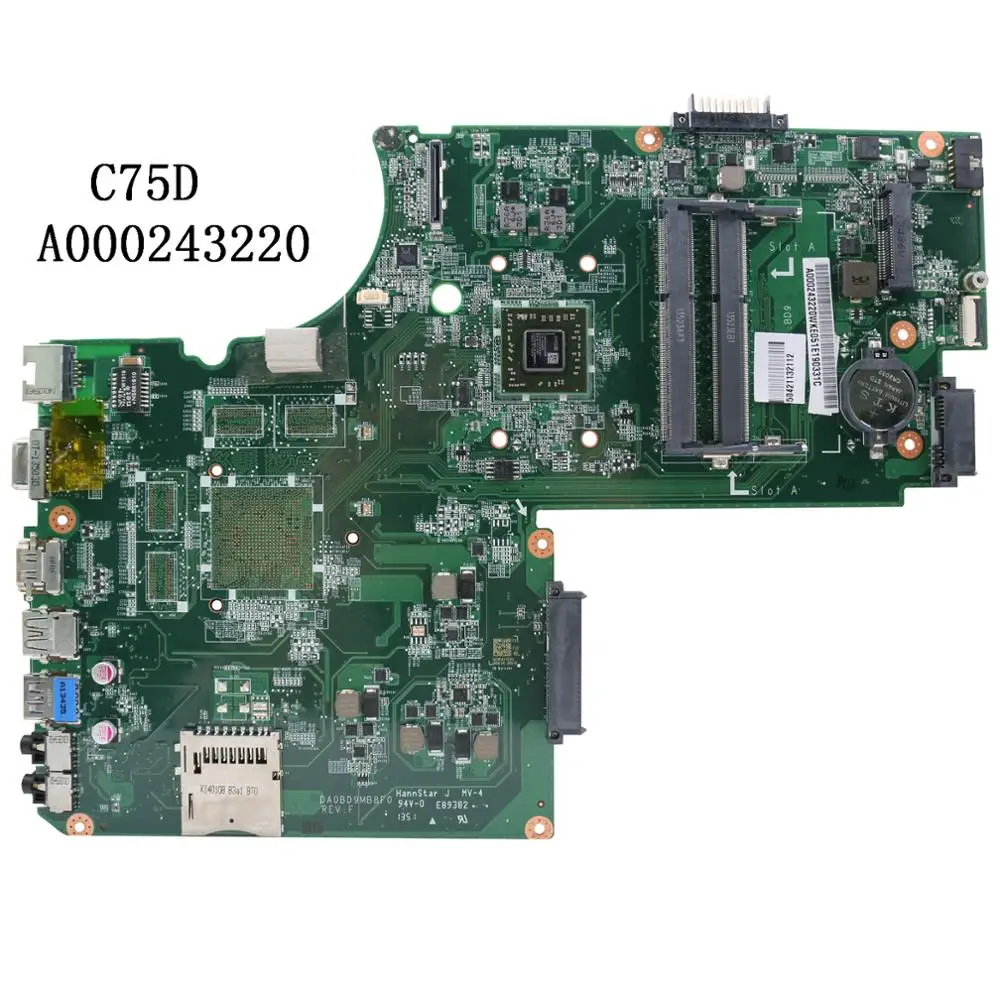 A000243220 DA0BD9MB8F0 для материнской платы ноутбука Toshiba Satellite C70D C75D серии. Все функции полностью протестированы! включено.
