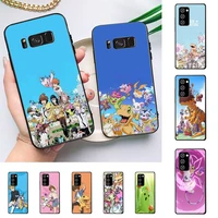 japanese anime digimon cute monster phone case for samsung galaxy note 10pro note20ultra note20 note10lite m30s coque