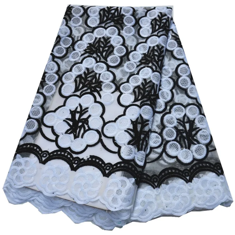 african lace fabric high quality 2021 with stones nigerian milk silk material black and yellow 5yards | Дом и сад