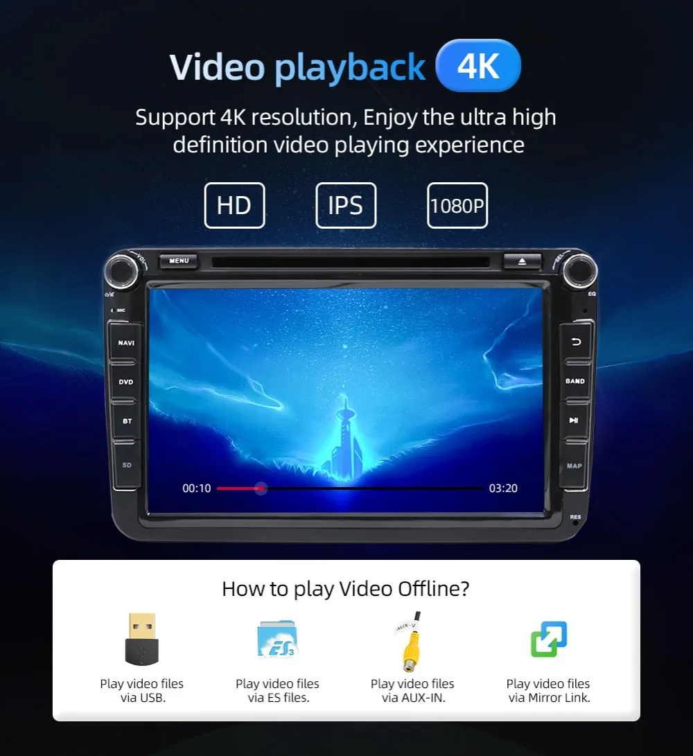 Android 9 автомобильный dvd-плеер gps навигация автомобильная радио для Volkswag/Golf/Tiguan/Skoda/Seat/Altea/Skoda Wifi Bluetooth Камера заднего вида PX6