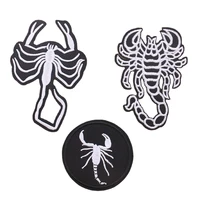 1pcs scorpion animals iron on patches sewing embroidered applique for jacket clothes stickers badge diy apparel accessories
