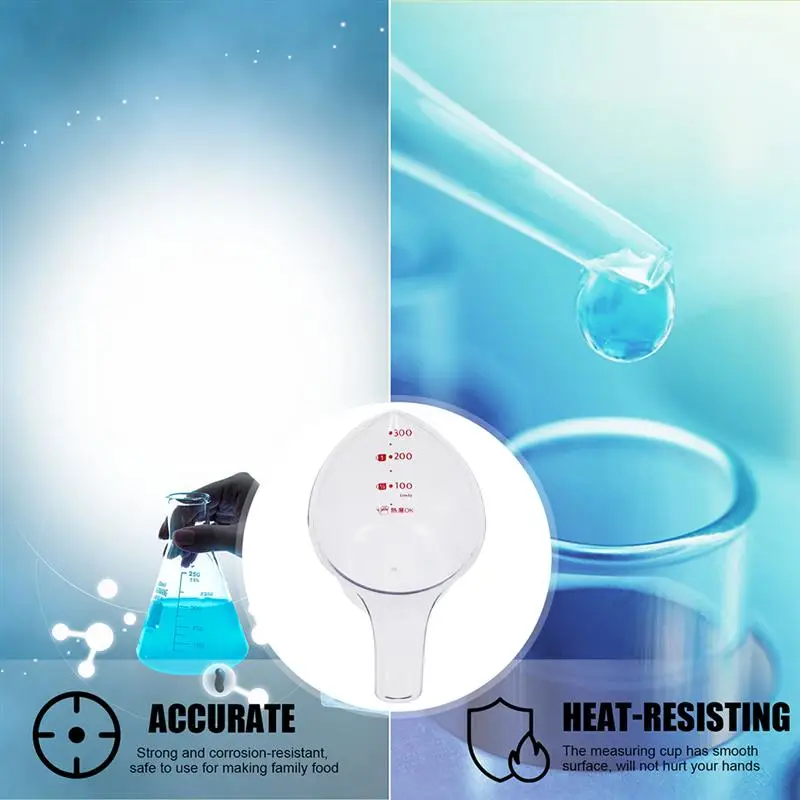 

4PCS Durable Portable Measuring Cup Experiment Cup Laboratory Cup for Laboratory Measuring