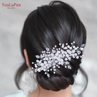 youlapan hp42 bridal tiara pearls wedding hair accessories rhinestone wedding combs wedding hair jewelry bridal hair clips
