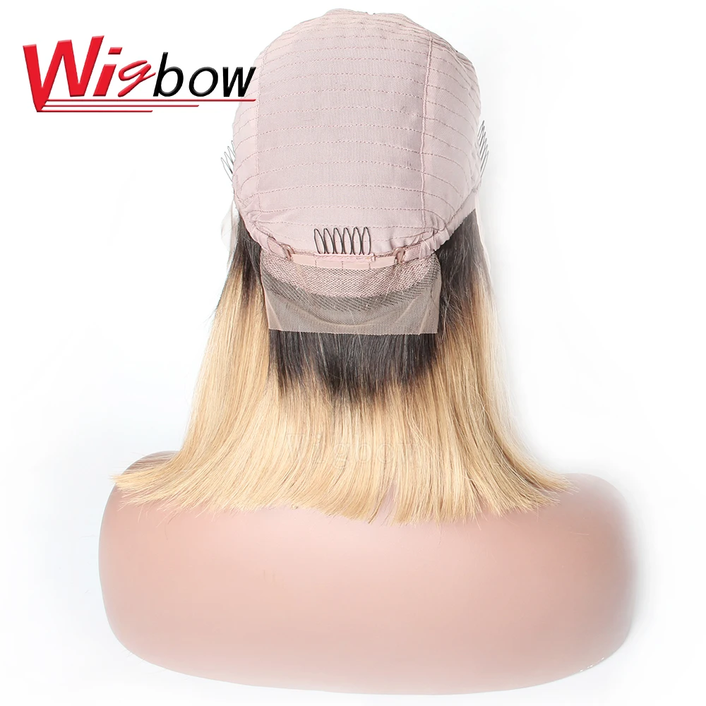 Волосы Wigbow OneCut бразильские прямые волосы 1B/27 цвет Омбре 13*6 кружевные передние