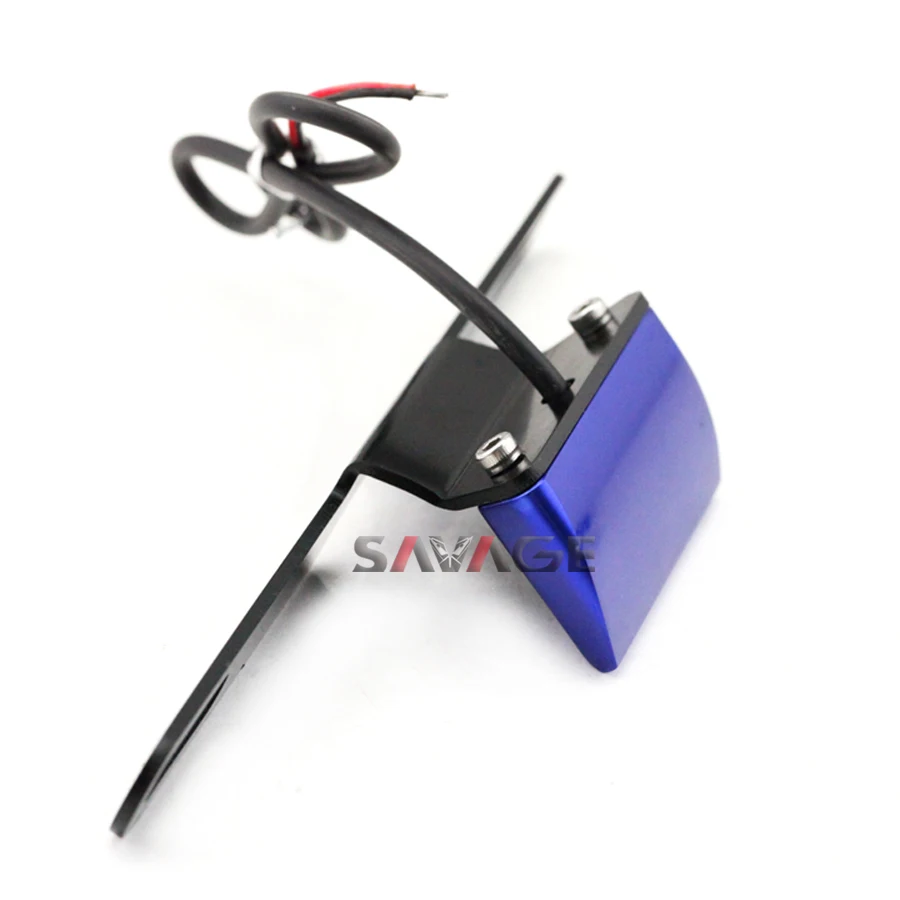 Универсальный Мотоцикл аксессуары CNC Алюминиевый номерной знак светодиодный