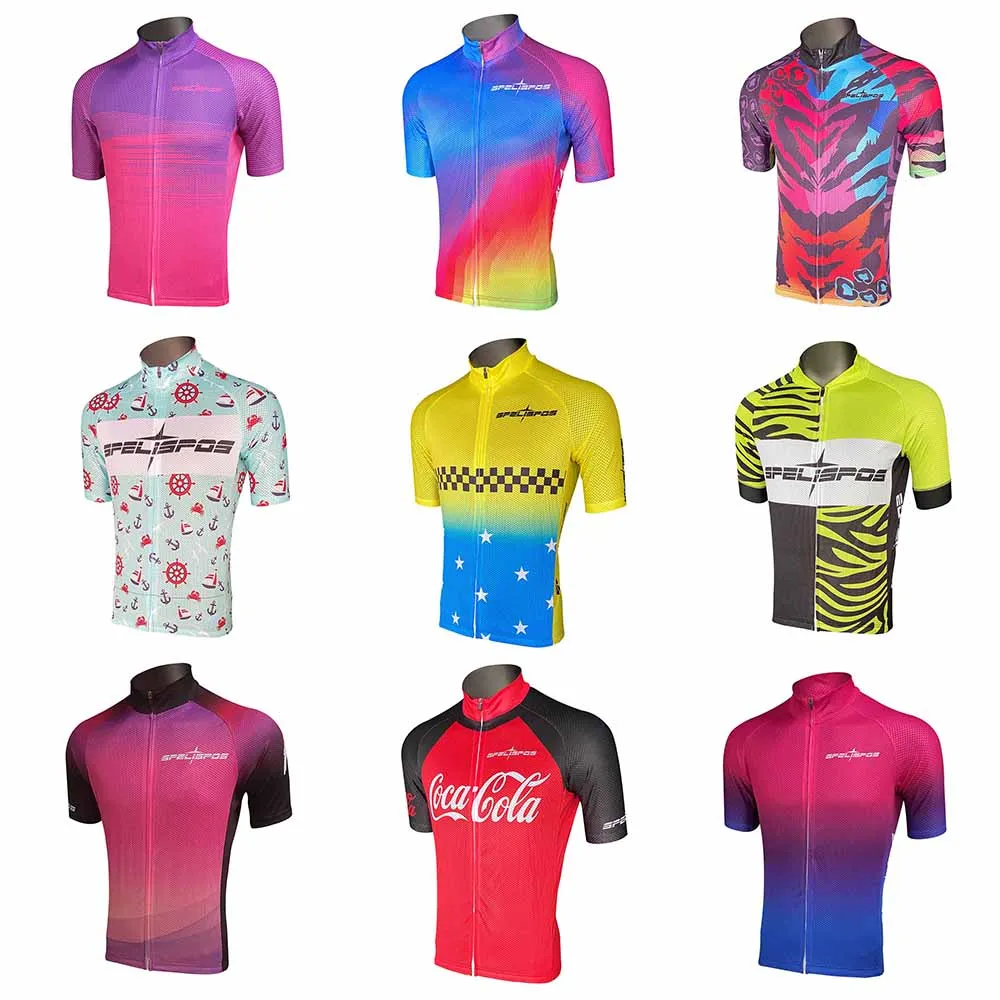 

BIke Jersey Men Summer Short Sleeve Cycling Shirts Kit Downhill Maillot Dresses Aero Ciclismo Conjunto Quick Dry Breathable Tops