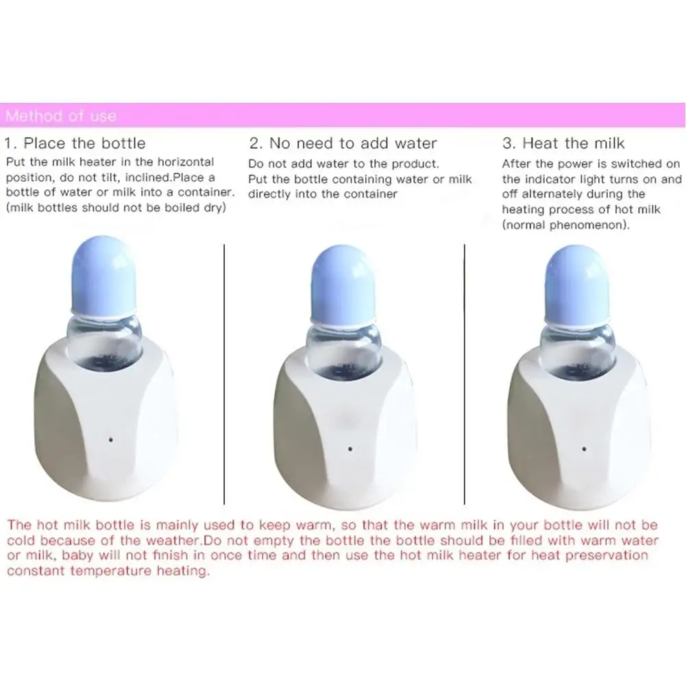 Kuulee подогреватель для молока дома с принтом Yummy постоянного теплые случайный