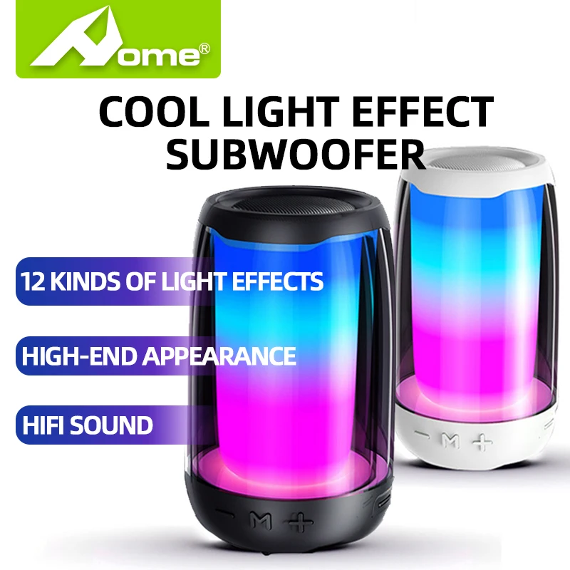 

Pluse4 Sound Box Bluetooth Speaker with LED Light Pulse Show Portable Wireless Speaker Outdoor Soundbar Subwoofer Audio