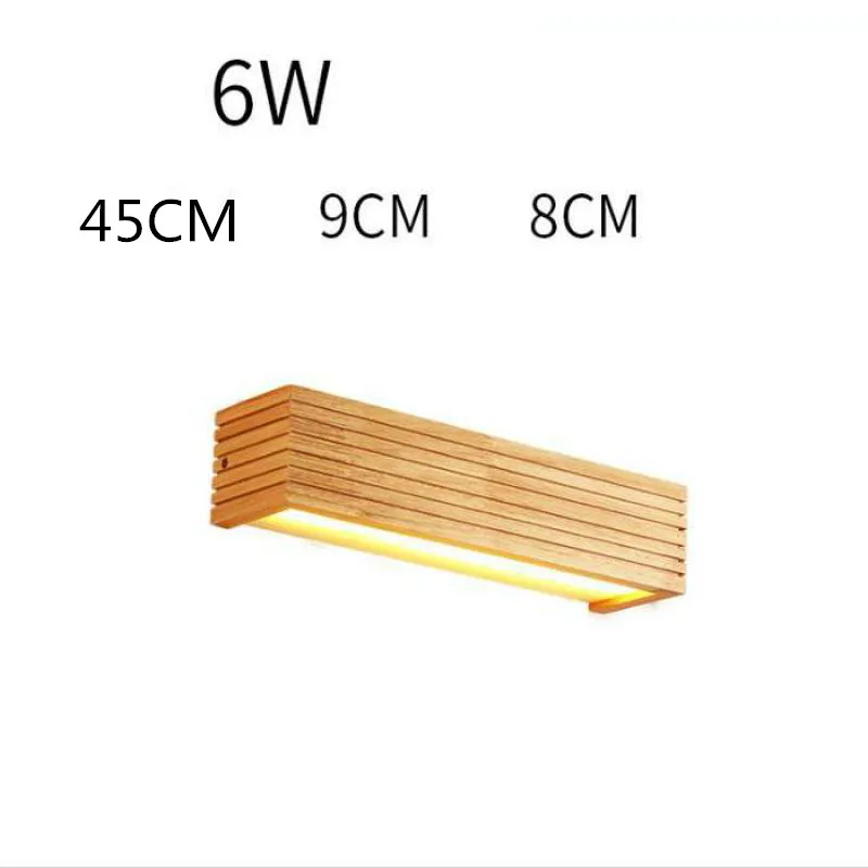 Светодиодное комнатное бра современный деревянный настенный светильник в стиле