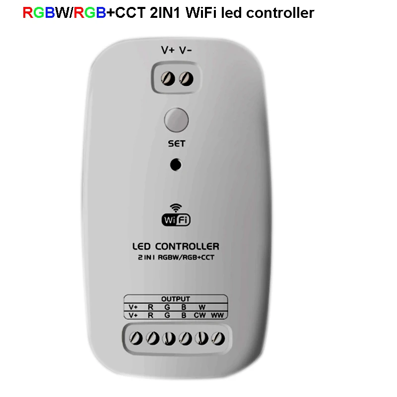 Новый светодиодный Wi Fi контроллер RGBW RGB + CCT 2 в 1 умный светильник полоска