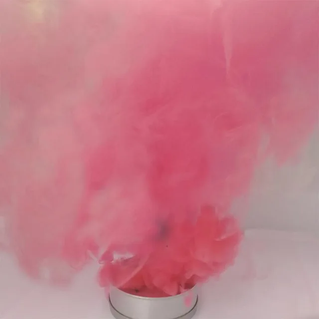 1Pcs Pink Горячая Распродажа Красочные Волшебные пиротехнические дымовые пироги туман забавная игрушка волшебник новые профессиональные карманные дымовые трюки реквизит пожарные наконечники детали - Цвет: 1Pcs Pink