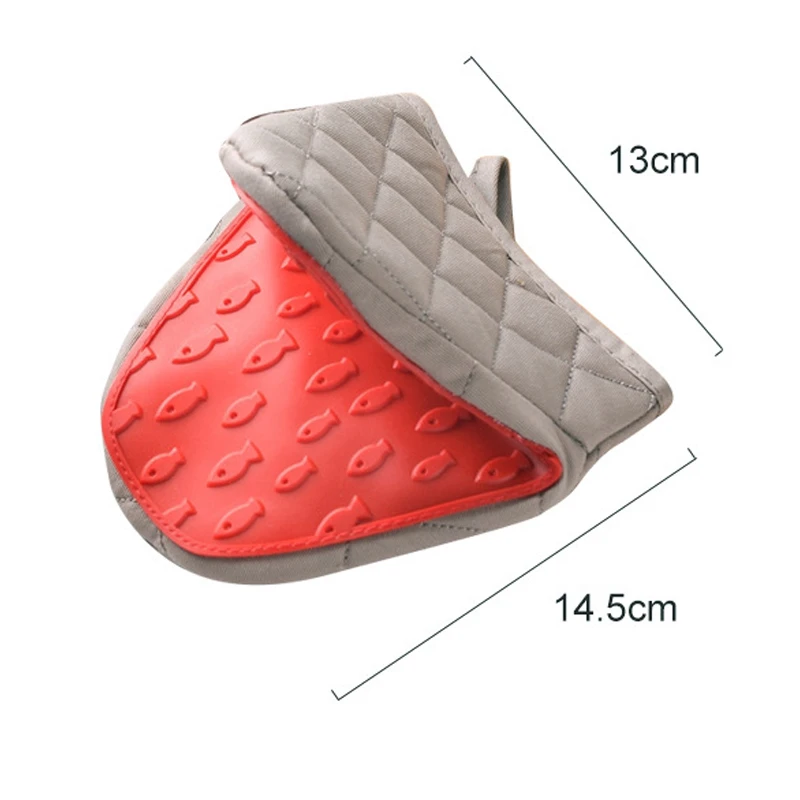 

Silicone Anti-scalding Gloves Thickening Kitchen Cooking Microwave Oven Gloves Tray Dish Bowl Holder Insulation Non Slip Gloves