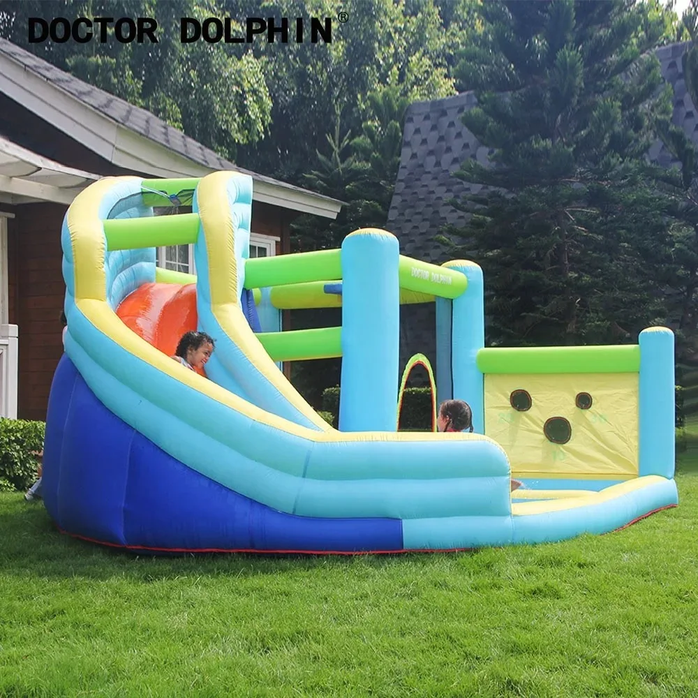 Оригинальный надувной батут-замок Doctor Dolphin Для дома и улицы большой батут для
