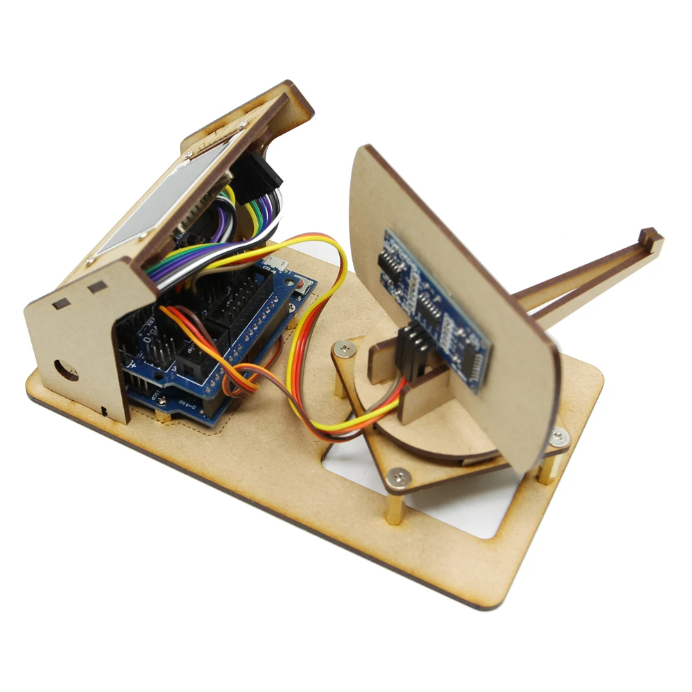 Mini Radar Ultrasonic Radar Maker Open Source Arduino Project Tft Lcd Screen Detection Robot enlarge
