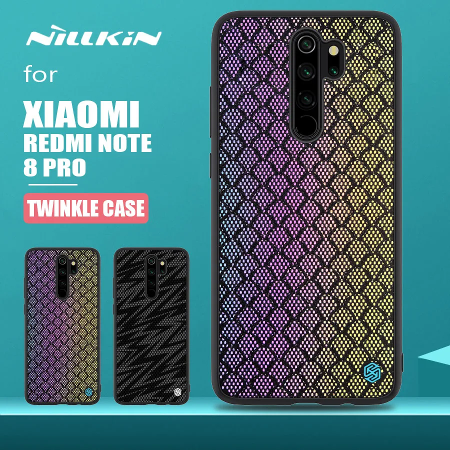 Для Xiaomi Redmi Note 8 Pro чехол Nillkin Twinkle глянцевый силиконовый мягкий край чехол для телефона для Xiaomi Redmi Note 8 Pro задняя крышка
