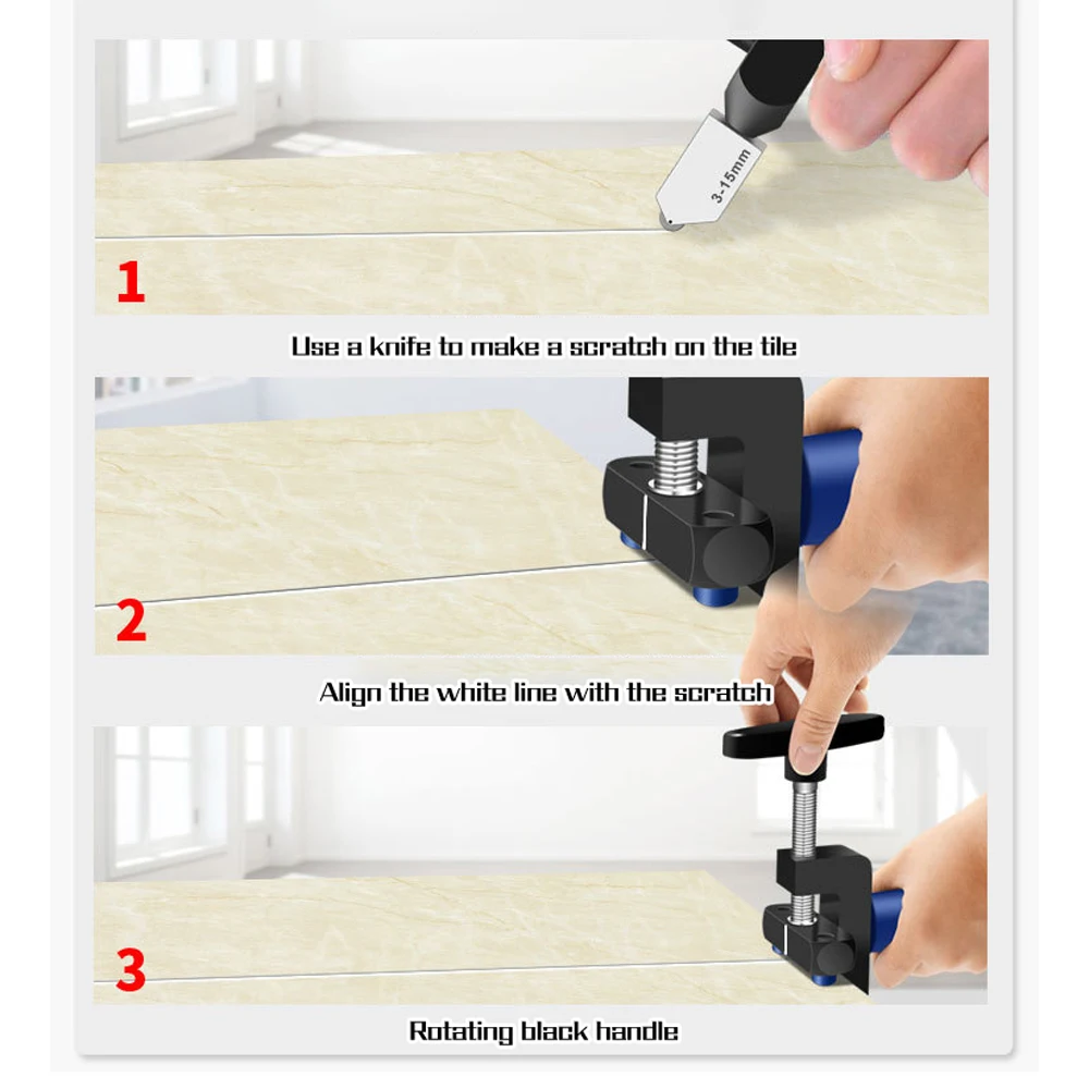 

Portable Manual Glass Tile Opener Hand-Held Replacement Cutter Heads Ceramic Tile Glass Cutter Multi-function Glass Cut