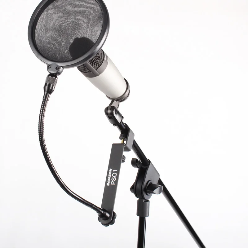 

Original Samson PS01 Microphone Pop Filter For Samson C01 C01upro Q2u C02 C03 Condenser Microphones Compatible C-clamp Mount