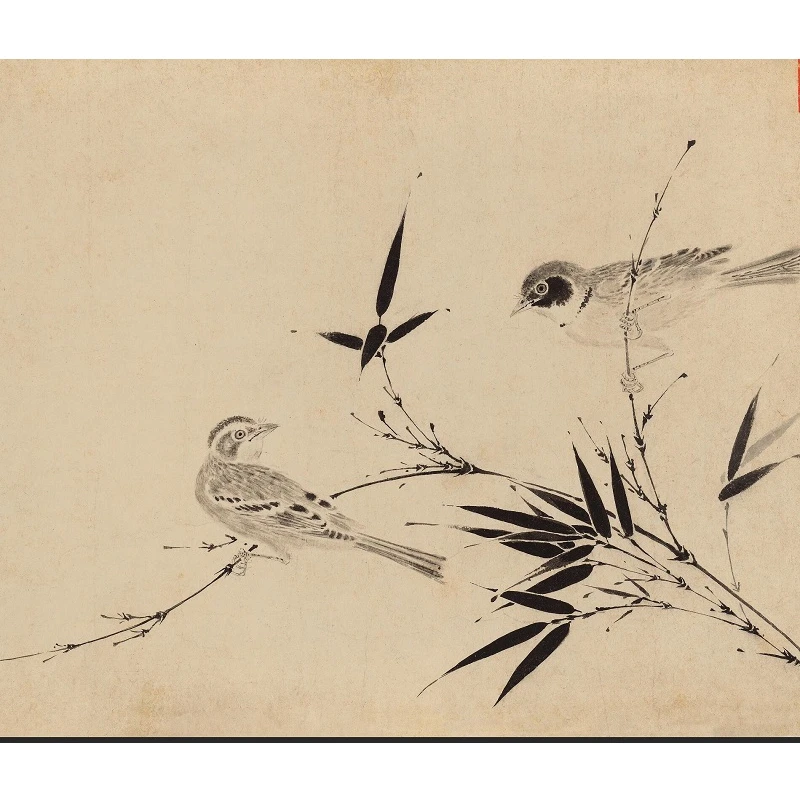 Император династии песни Чжао Цзи цветы и птицы Ретро Живопись каллиграфия