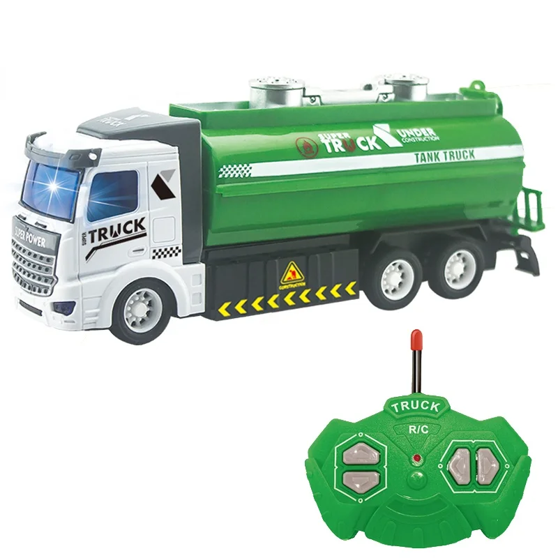 

Remote control assembly lighting toys 1:48 electric sanitation rc car kit