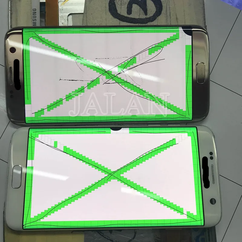 

LCD screen display with black dot for Phone S6 edge G925 lcd display touch glass work well repair