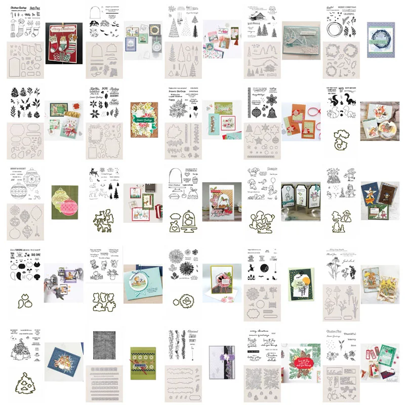 2 шт./лот рождественские сезоны Хэллоуин 2021 штампов и Имбирные белки Pinecone Holly