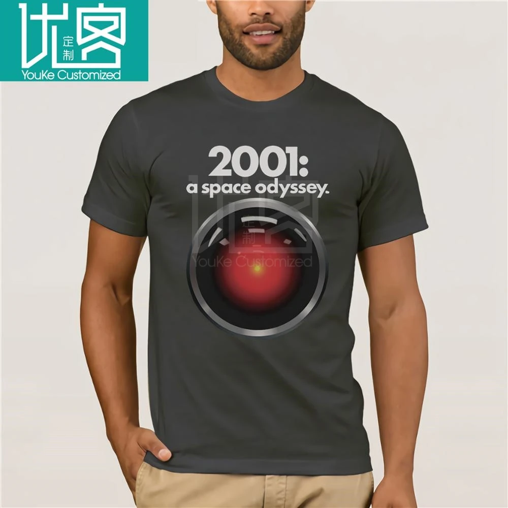 2001 A Space Odyssey Hal взрослая футболка модная мужская одежда с принтом хлопковый