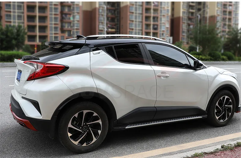Серебристая алюминиевая полка для крыши подходит TOYOTA CHR 2018 2019 2020 рейка на крышу