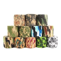self adhesive stretch non woven fabric camouflage reuse camouflage cloth outdoor camouflage tape cycling adhesive tape