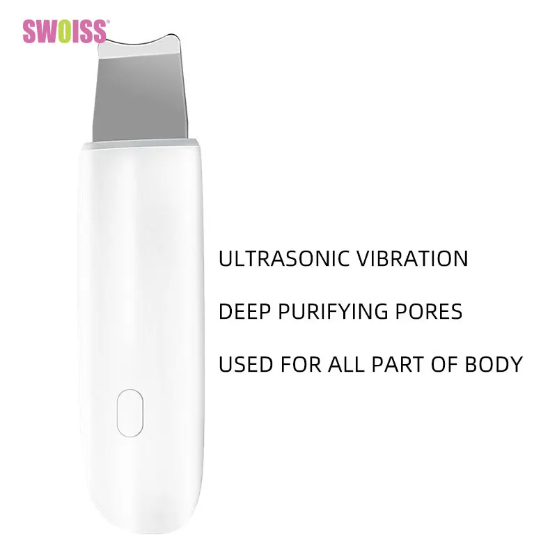 SWOISS ультразвуковой очиститель кожи Лопата Овощечистка удаляет угревая лицевая