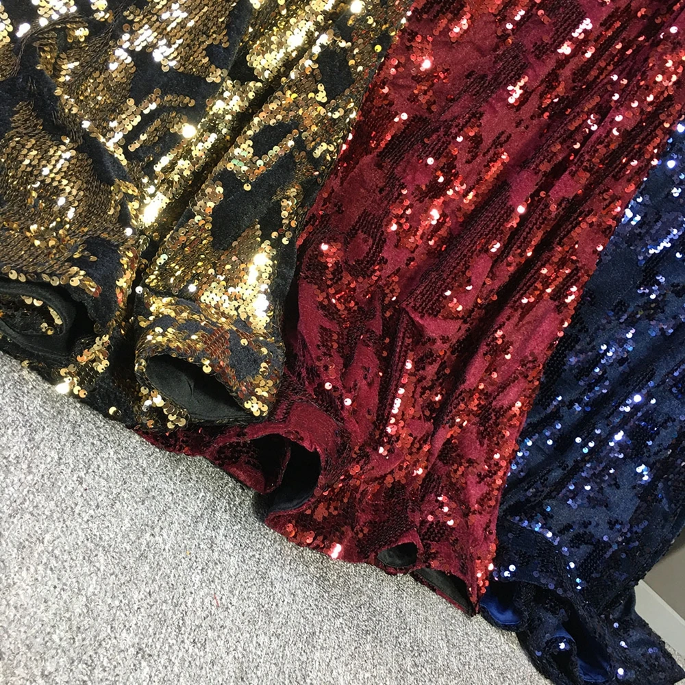 

STYLISH LADY Velvet Sequin Africa Dress 2019 Autumn Women Off the Shoulder Patchwork Bodycon Club Party Long Maxi African Dress