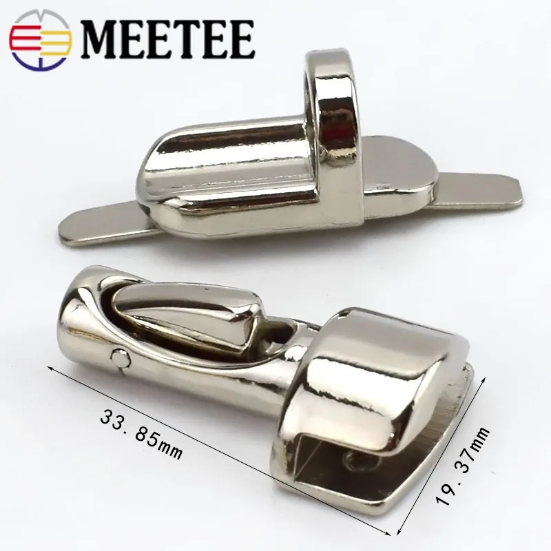 2/5 шт Meetee металлические закручивающиеся закрученные замки Сумка пряжки застежки