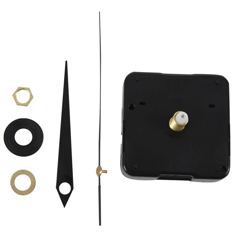 DIY High Torque Clock Mechanism 3/ 10 Inch Maximum Dial Thickness 4/ 5 Total Shaft Length (Black) | Дом и сад
