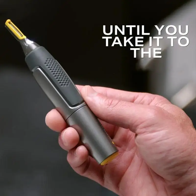 

Mintiml New Micro-Precision Trimmer Portable Non-slip grip LED light Ultra-thin head for Ears Nose Brows Beards Trimmer Tool