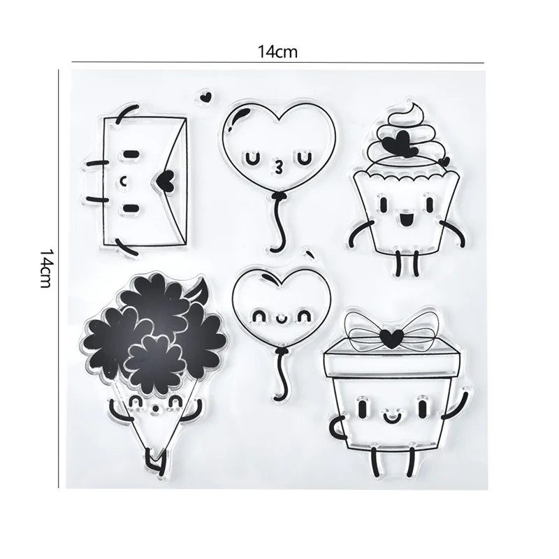 Набор коробок для торта Gifr штампы скрапбукинга прозрачные в форме сердца новинка