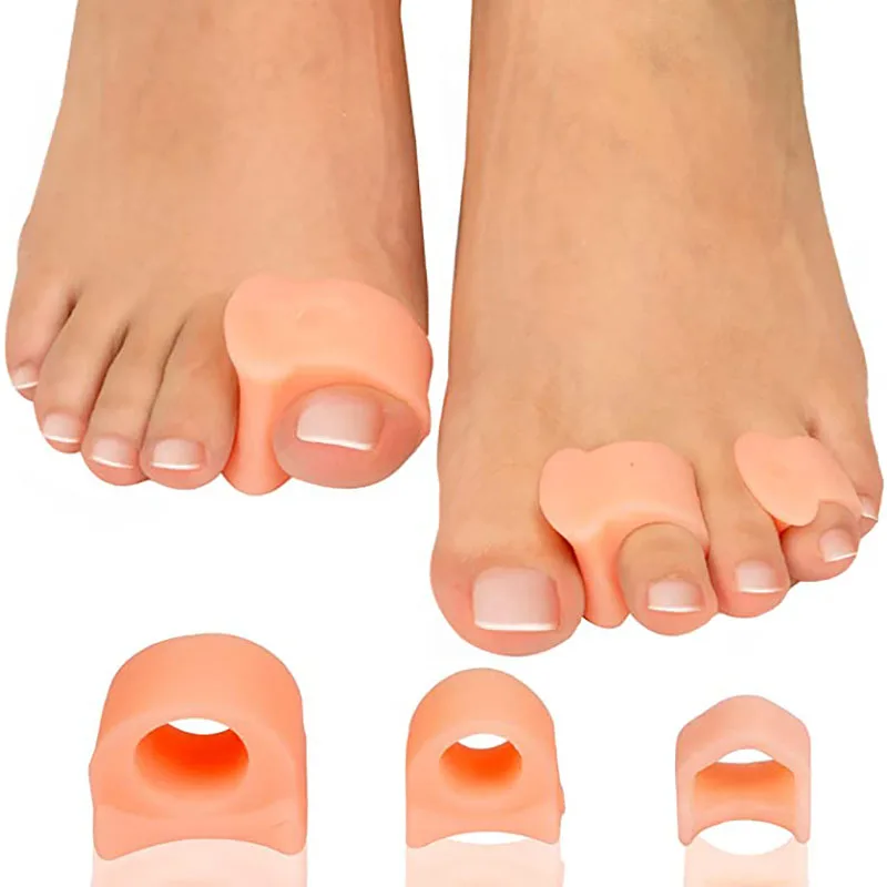 

2pc Silicone Toe Correction Pad Finger Toe Separators Bunion Protection Hallux Valgus Orthopedic Insoles Foot Care Pedicure Tool