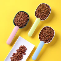 cute multifunctional dog food spoon abs pet feeding spoon with clip creative cat feeder measuring cup pet accessories product