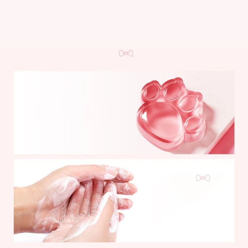 

1PC Handmade Paw -shaped Design Bath Soap Party Valentine Gift Hand Soap