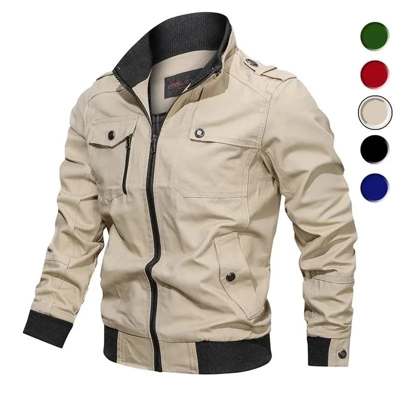 

2020 Military Jacket Men High Quality Windbreaker Pilot Coat Army Men's Bomber Jackets Cargo Flight Jacket Male Clothes