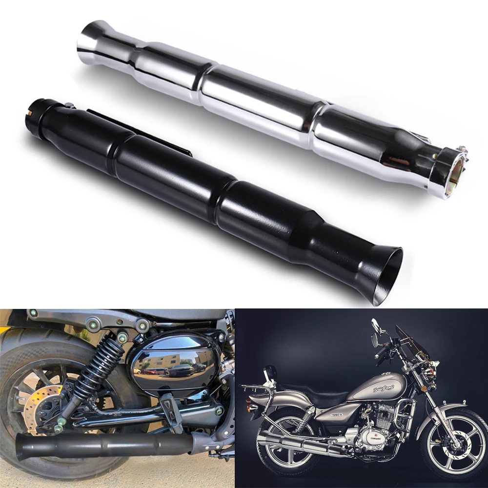 

Retro Motorcycle Exhaust Muffler Pipe Cafe racer Modified Tail Exhaust System For Harley Sportster 883 1200 Forty Eight Seventy