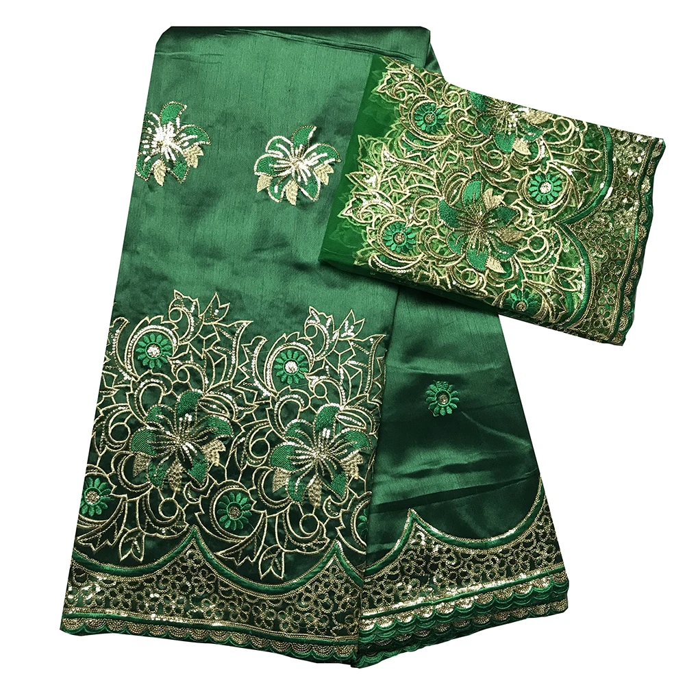 Новое поступление зеленая кружевная ткань George африканский дизайн материал для