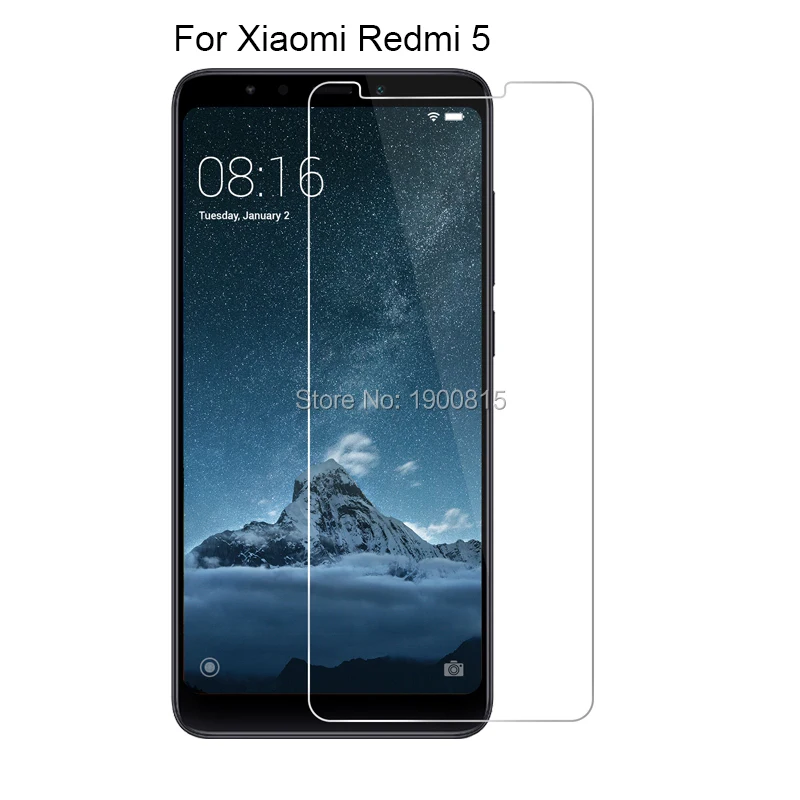 

10pcs front 2.5d 0.26mm 9h safety tempered glass for xiaomi redmi 5 5.7 inch screen protector toughened protective film guard